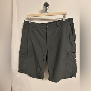 Columbia hiking shorts, grey, 10” inseam